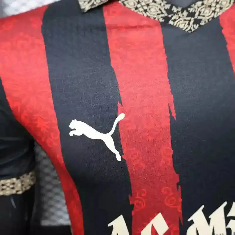 MAILLOT AC MILAN CONCEPT "noir, rouge" 2025/2026 Version Player YamaKits Foot