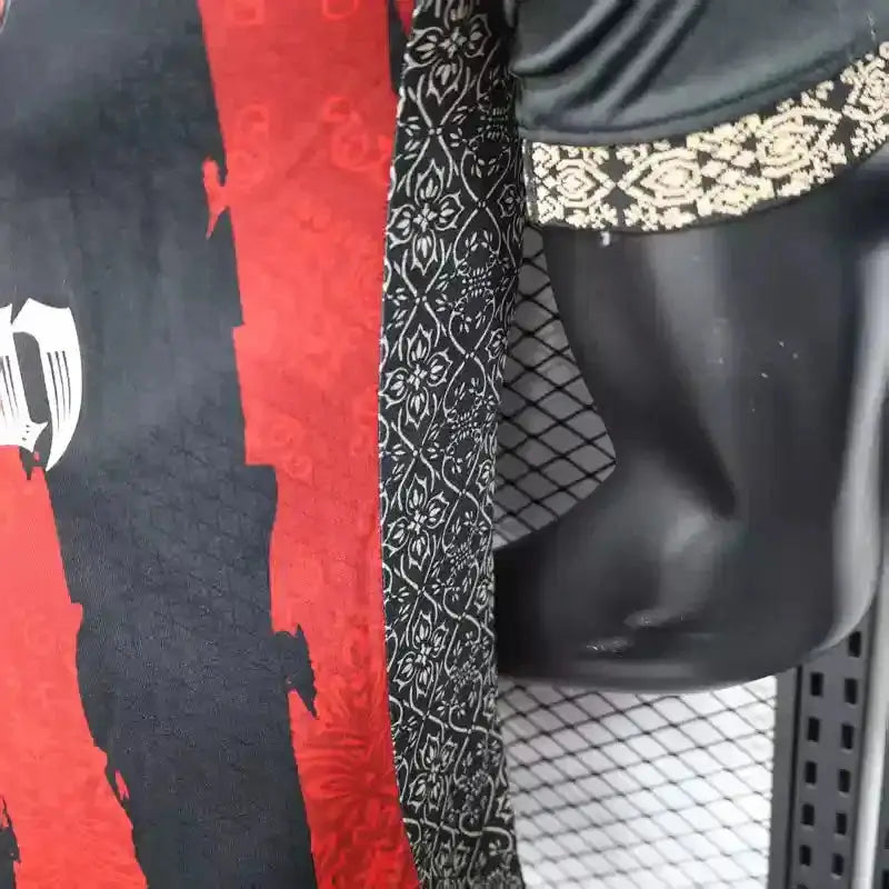 MAILLOT AC MILAN CONCEPT "noir, rouge" 2025/2026 Version Player YamaKits Foot