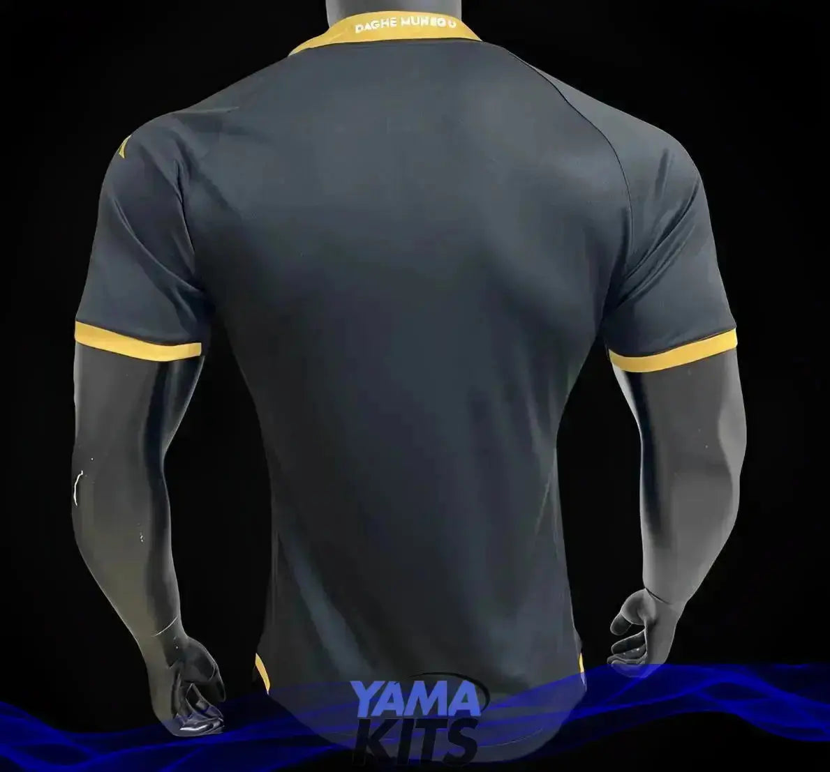 MAILLOT AS MONACO "THIRD" BLACK 2023/2024 Version Player YamaKits Foot