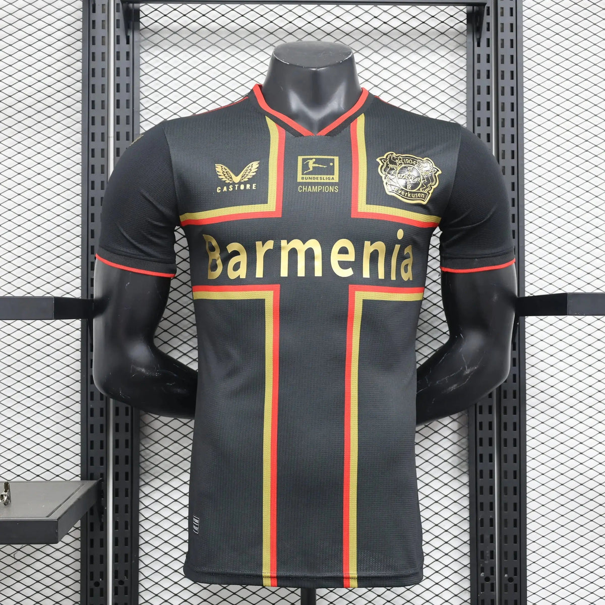 MAILLOT BAYER LEVERKUSEN CONCEPT 2023/2024 Version Player YamaKits Foot