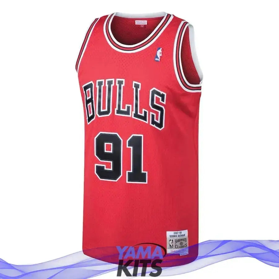 MAILLOT DENNIS RODMAN ROAD SWINGMAN CHIGACO BULLS VINTAGE YamaBasketball
