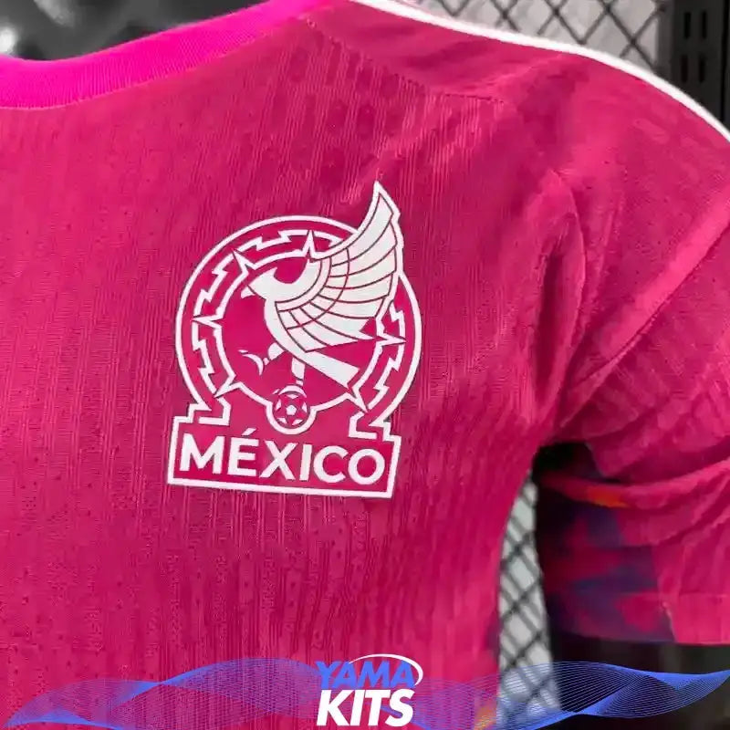 MAILLOT MÉXIQUE GARDIEN "Rose" 2026/2027 Version Player YamaKits Foot