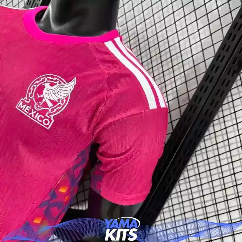MAILLOT MÉXIQUE GARDIEN "Rose" 2026/2027 Version Player YamaKits Foot