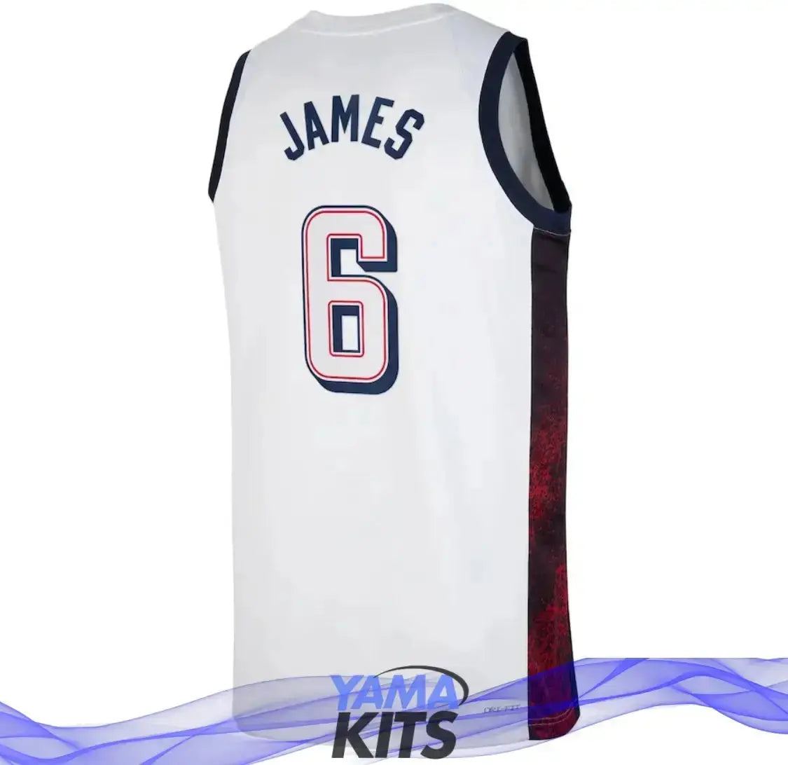 MAILLOT TEAM USA 2024 BLANC YamaBasketball