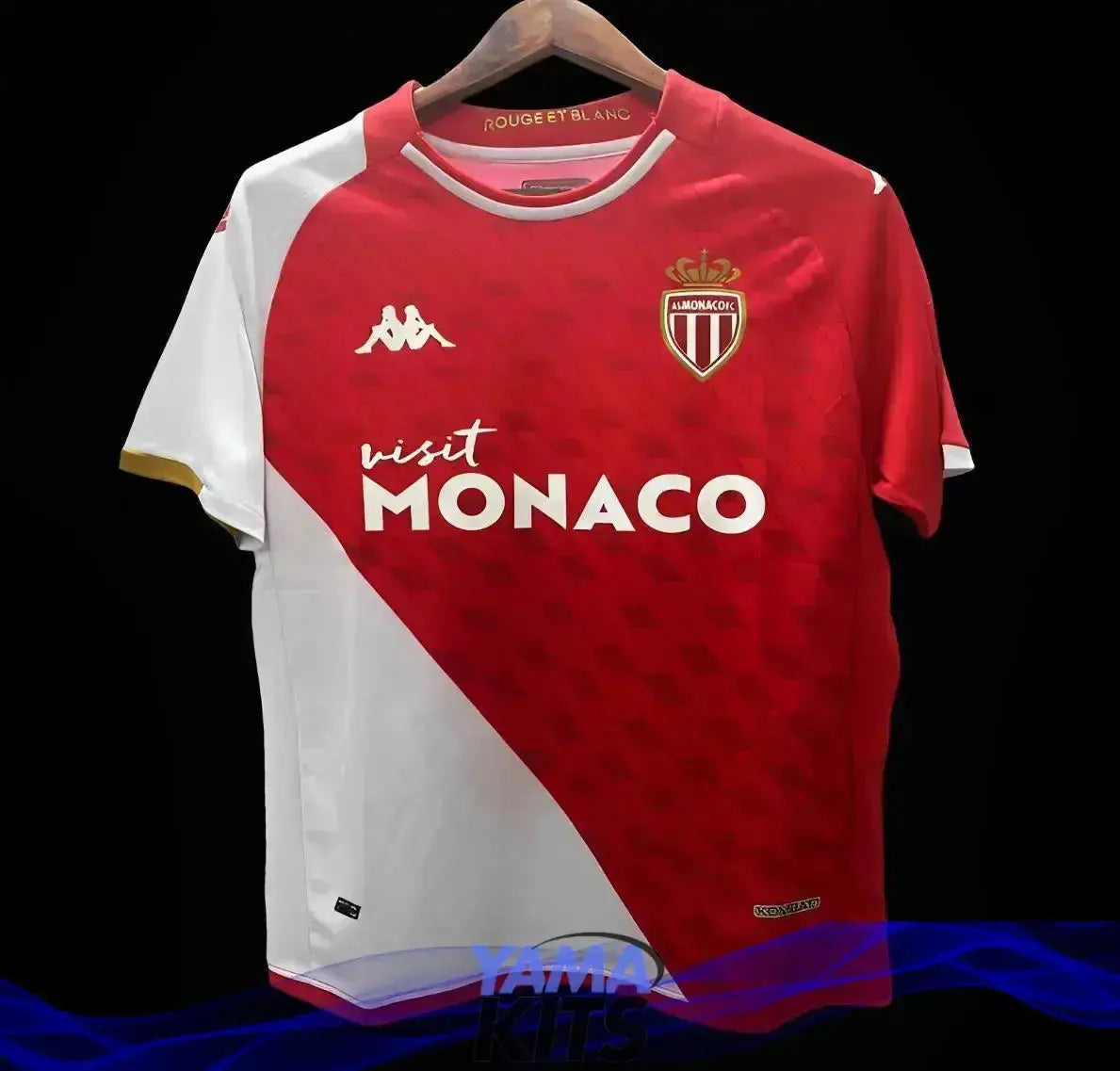 Maillot AS Monaco Domicile "Rouge,Blanc" 2023/2024 YamaKits Foot