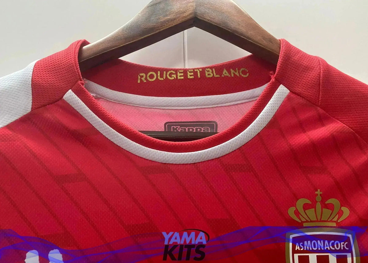 Maillot AS Monaco Domicile "Rouge,Blanc" 2023/2024 YamaKits Foot