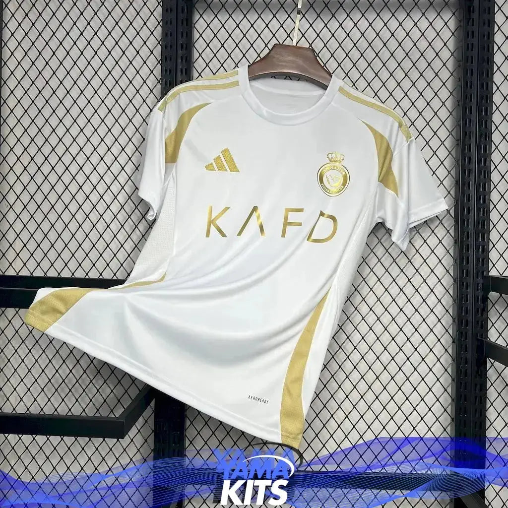 Maillot Al Nassr Third "Or,Blanc" 2024/2025 YamaKits Foot