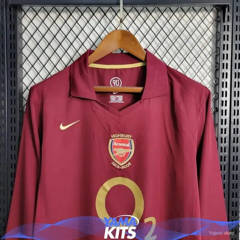 Maillot Arsenal Domicile Manches Longues 2005/2006 Classic Shirtss