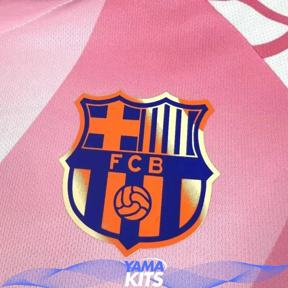 Maillot Barcelone Édition Spéciale Rose & Blanc 2025/2026 Yamakits