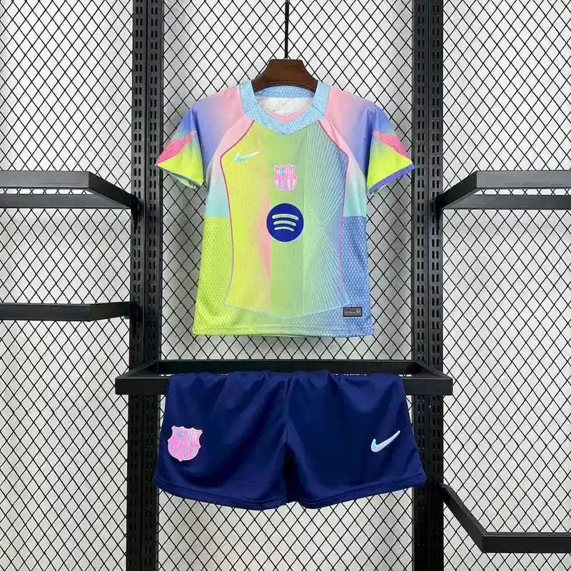 Maillot Barcelone enfant concept "jaune,rose" 2025/2026 YamaKits Foot