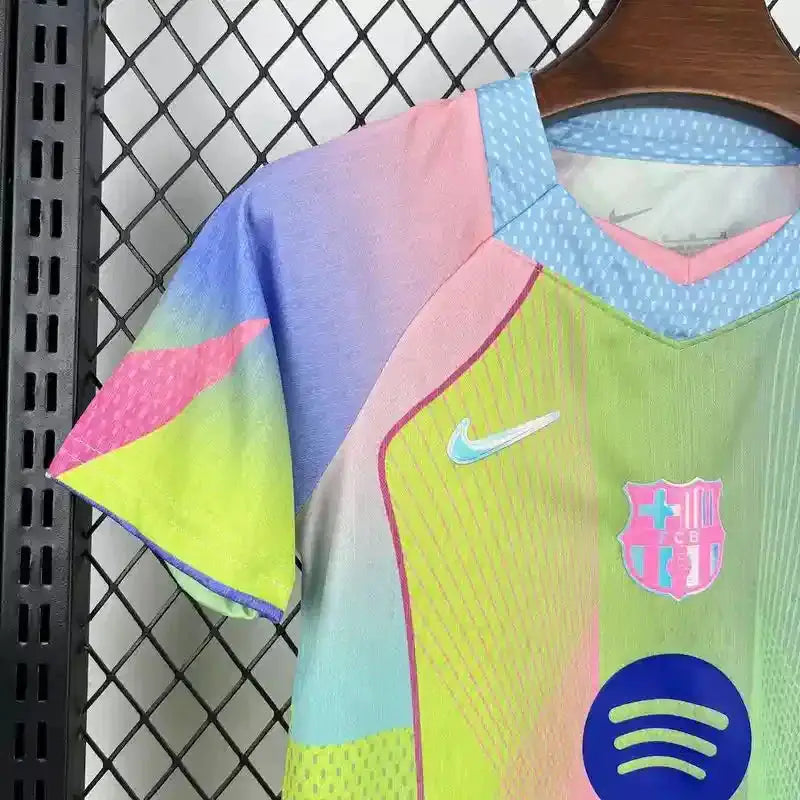 Maillot Barcelone enfant concept "jaune,rose" 2025/2026 YamaKits Foot