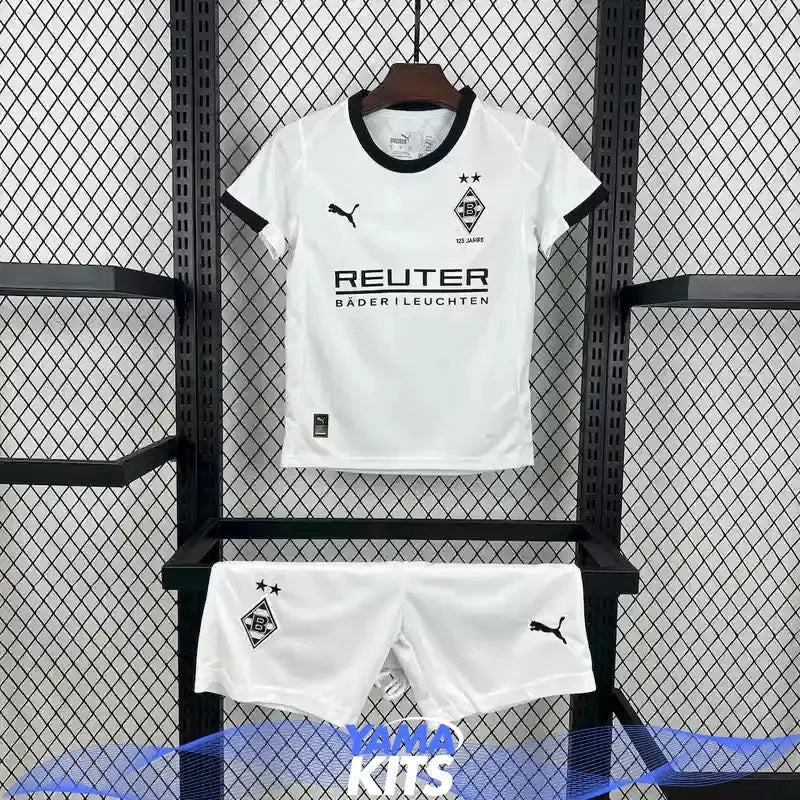 Maillot Borussia Mönchengladbach enfant domicile 2025/2026 YamaKits Foot