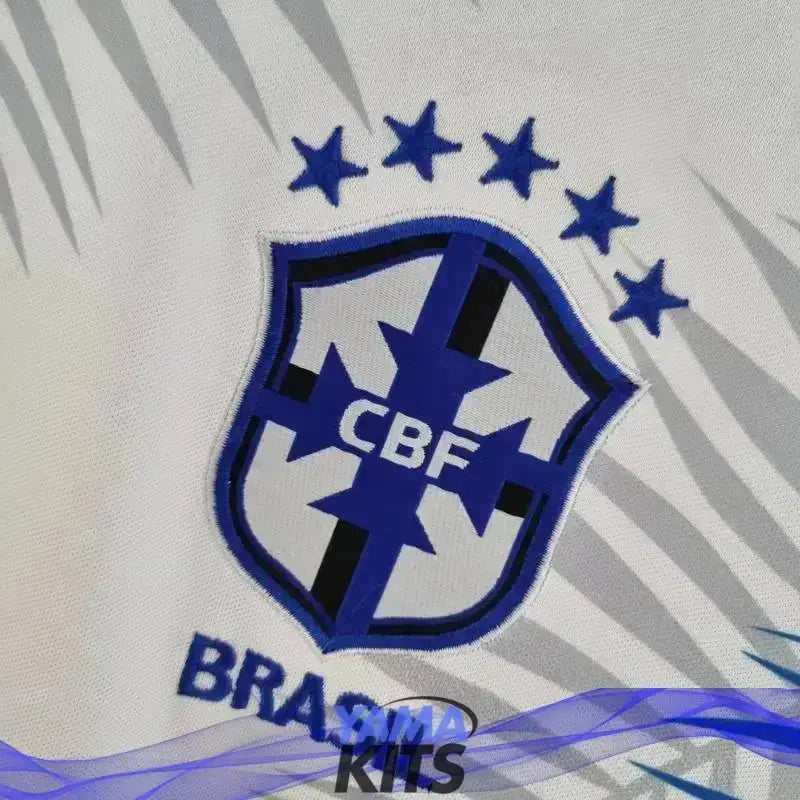 Maillot Brésil Concept « feuilles bleues » 2024/2025 YamaKits Foot