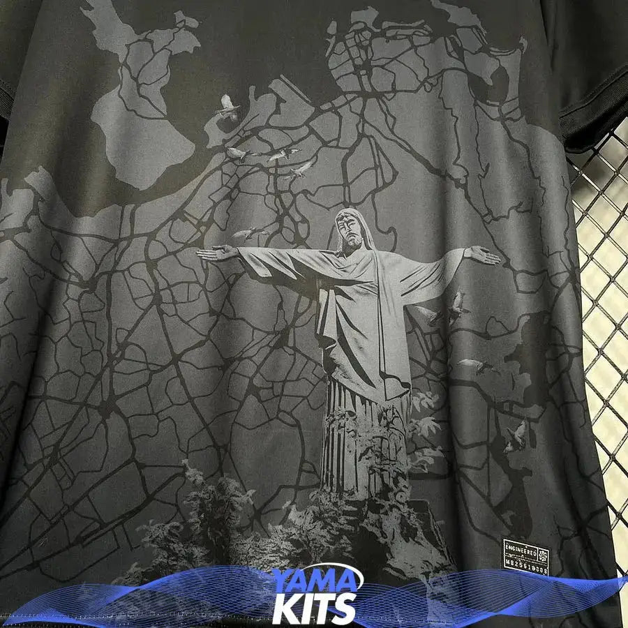 Maillot Brésil concept « Noir » 2024/2025 YamaKits Foot