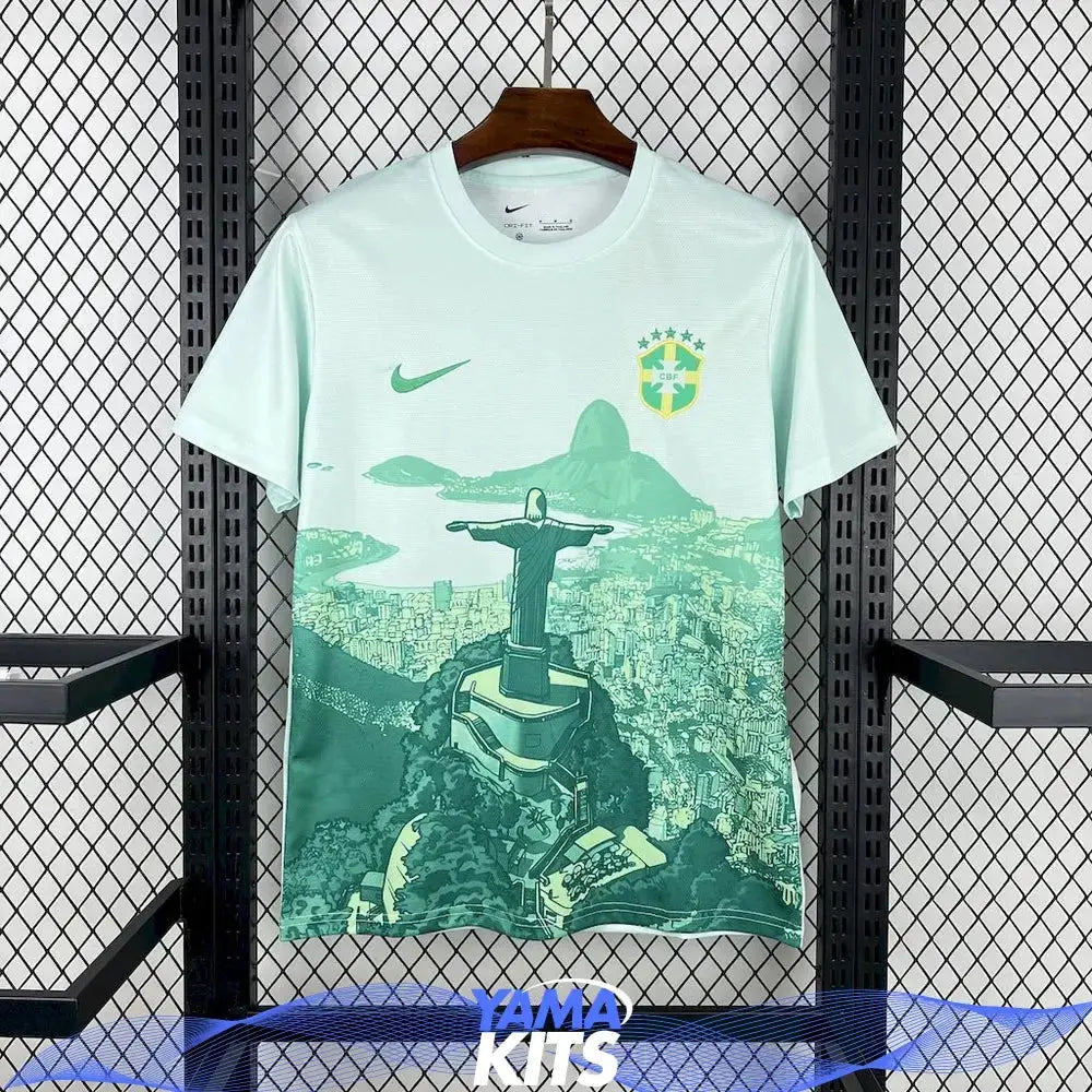 Maillot Brésil concept « Vert » 2025/2026 YamaKits Foot