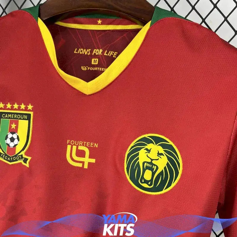 Maillot Cameroun extérieur "Rouge" 2025/2026 YamaKits Foot