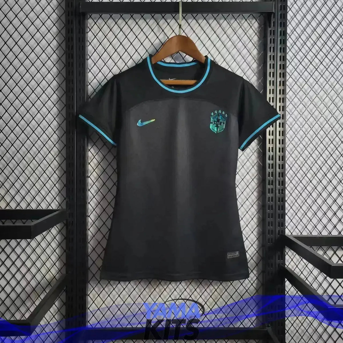 Maillot Femme Brésil/Brazil Concept "Noir,Bleu" 2022/2023 YamaKits Foot