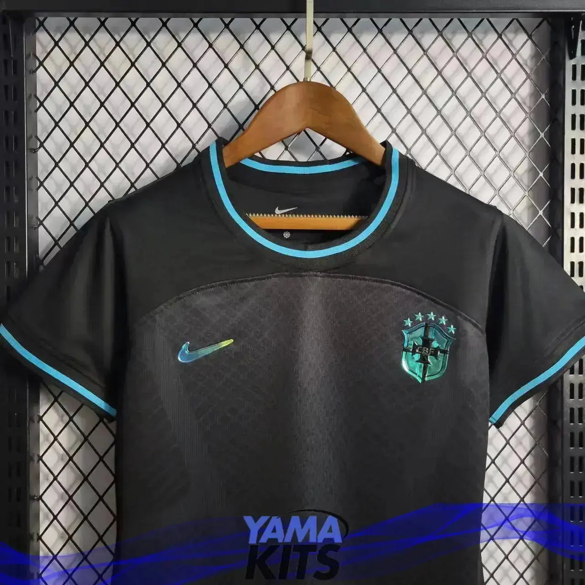 Maillot Femme Brésil/Brazil Concept "Noir,Bleu" 2022/2023 YamaKits Foot