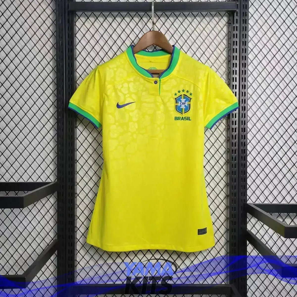 Maillot Femme Brésil/Brazil Domicile 2022/2023 YamaKits Foot