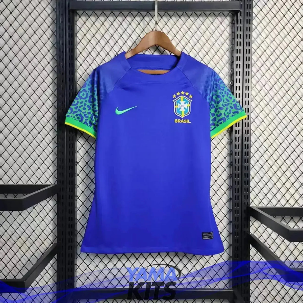 Maillot Femme Brésil/Brazil Extérieur "Bleu" 2022/2023 YamaKits Foot