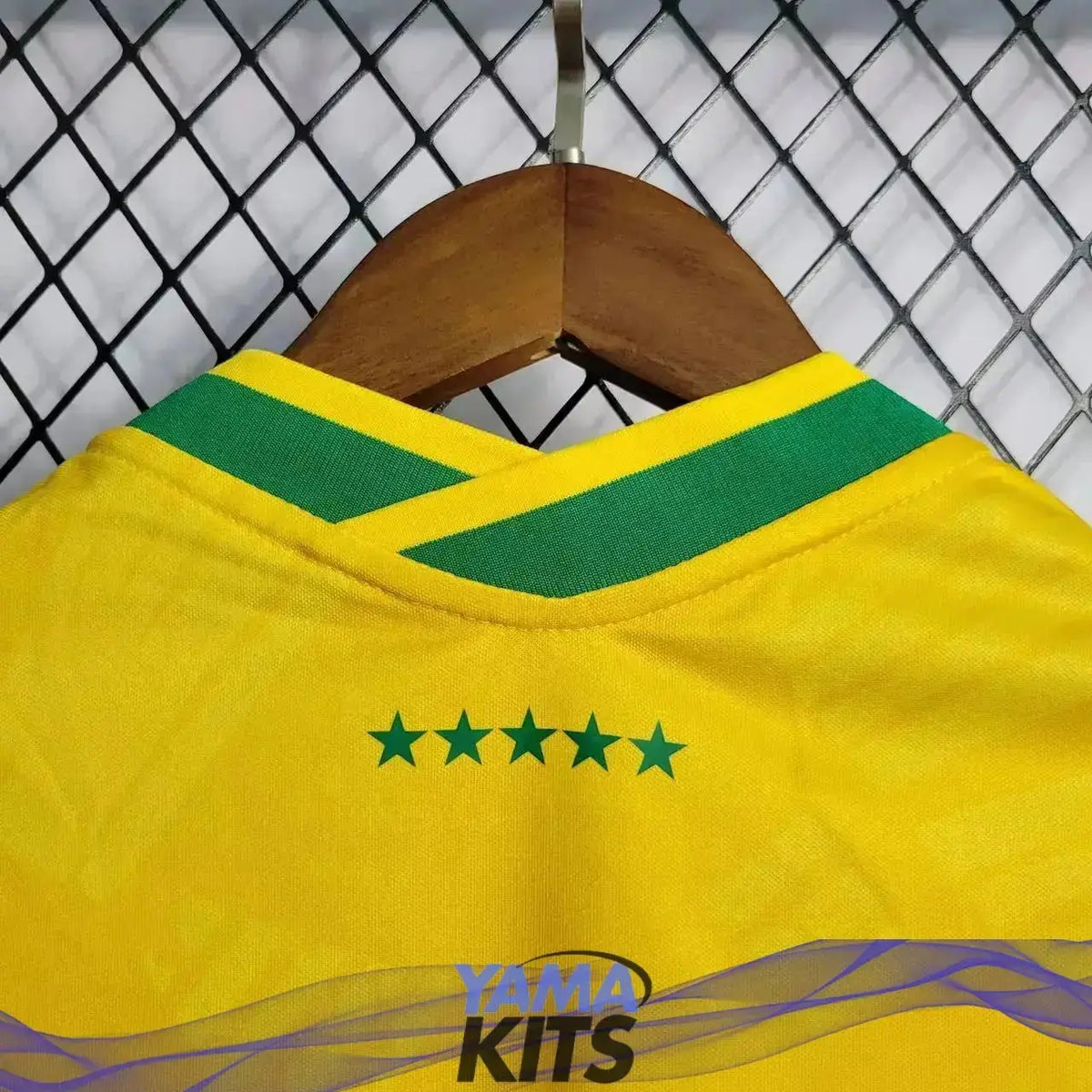 Maillot Femme du Brésil/Brazil Concept Jaune « Christ rédempteur » YamaKits Foot