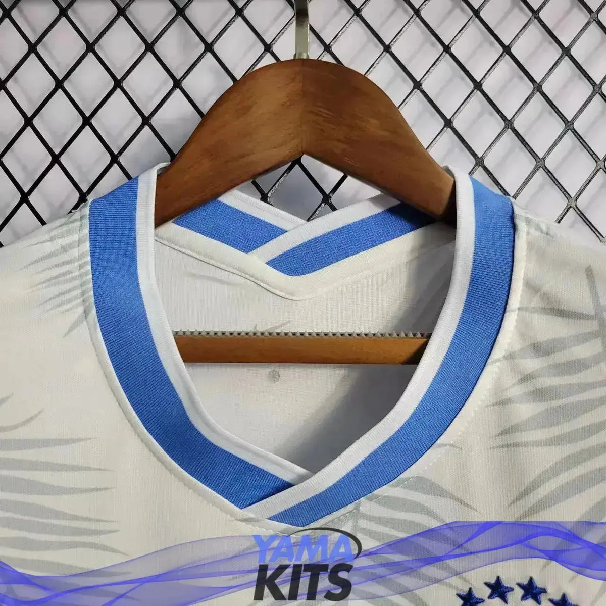 Maillot Femme du Brésil Concept « feuilles bleues » YamaKits Foot