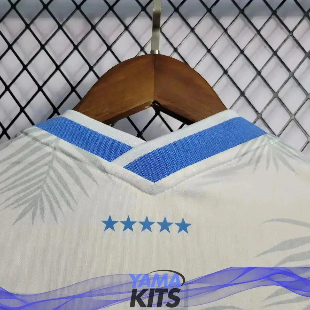 Maillot Femme du Brésil Concept « feuilles bleues » YamaKits Foot