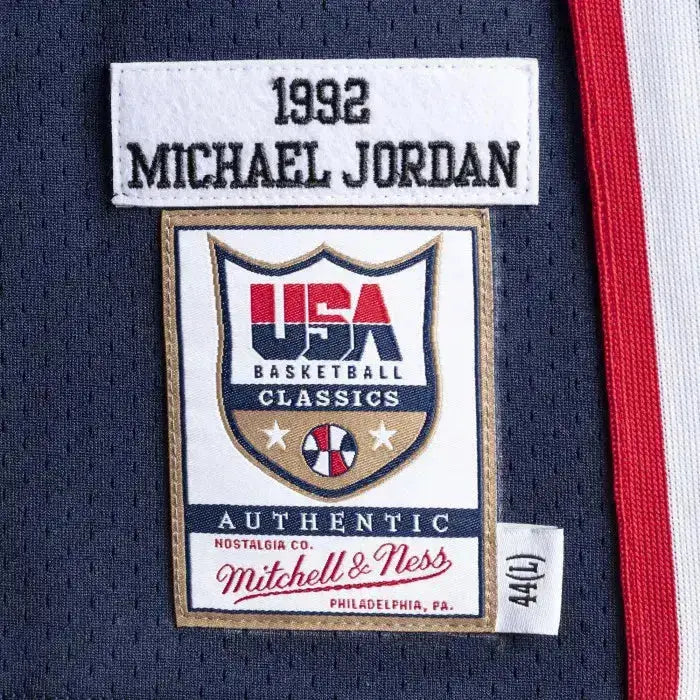 Maillot Michael Jordan Dream Team 92 USA Bleu Mitchell & Ness YamaBasketball