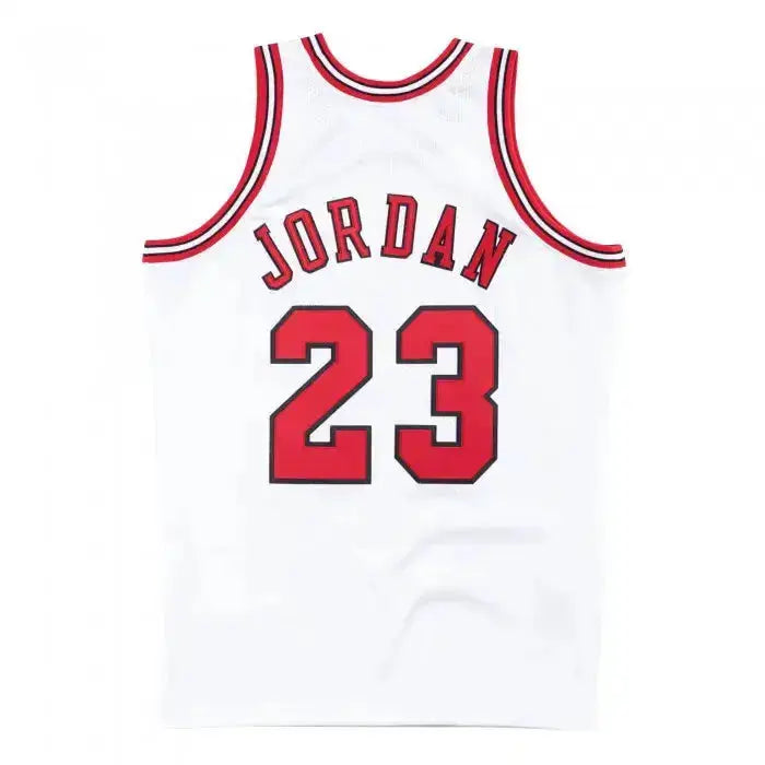 Maillot NBA Michael Jordan Chicago Bulls Blanc '95 Mitchell & Ness - Édition Domicile YamaBasketball