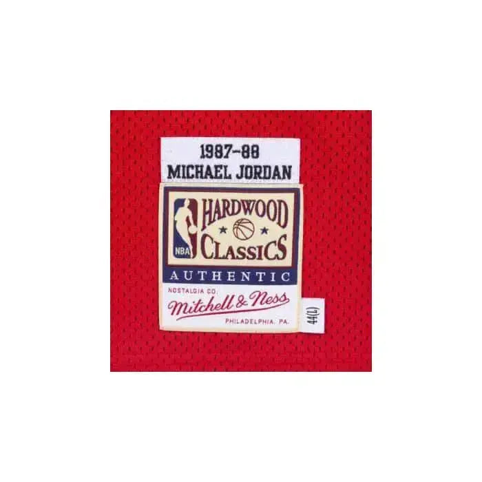 Maillot NBA Michael Jordan Chicago Bulls Rouge 1987-88 Mitchell & Ness YamaBasketball