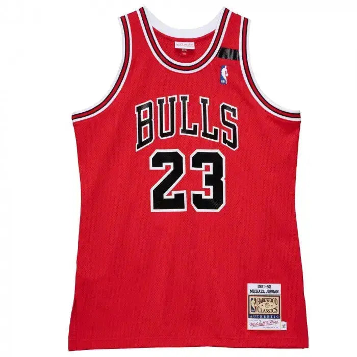 Maillot NBA Michael Jordan Chicago Bulls Rouge 1991-92 Mitchell & Ness YamaBasketball