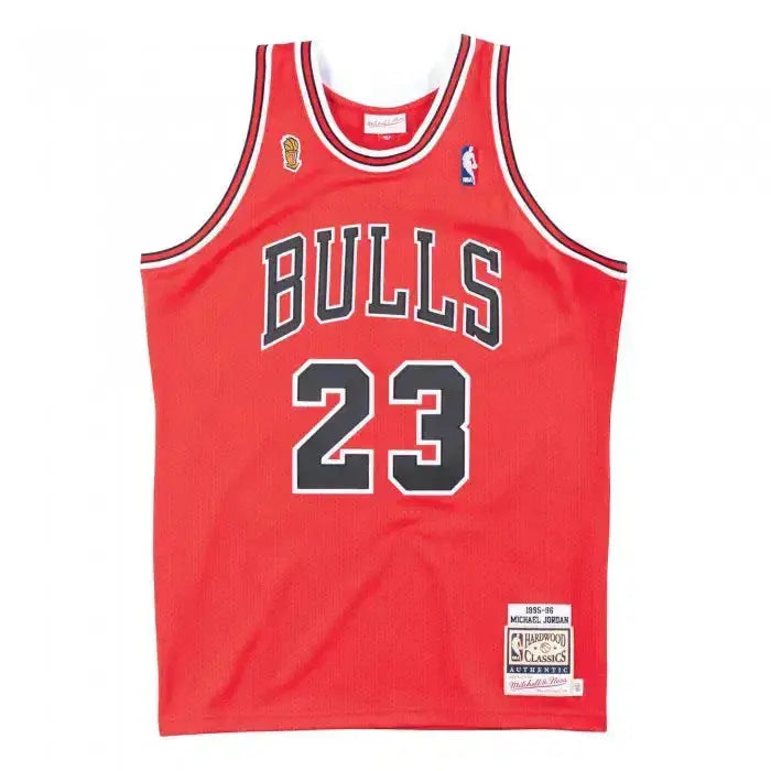 Maillot NBA Michael Jordan Chicago Bulls Rouge '95 Mitchell & Ness - Édition Finals YamaBasketball