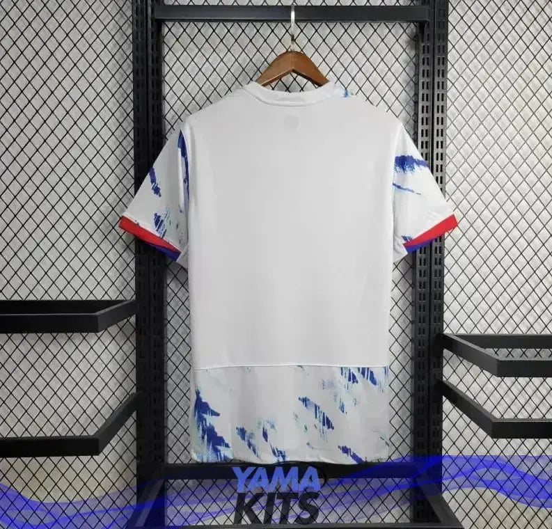 Maillot Norvège Extérieur "Blanc, Bleu" 2024/2025 YamaKits Foot
