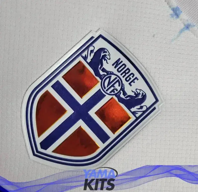 Maillot Norvège Extérieur "Blanc, Bleu" 2024/2025 YamaKits Foot