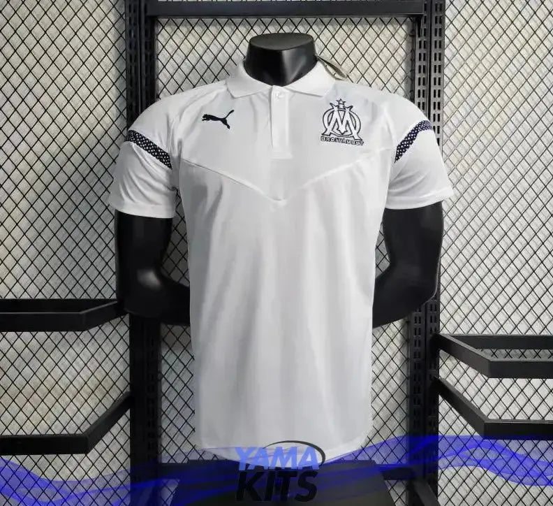 Maillot Olympique de Marseille POLO "Blanc" 2023/2024 YamaKits Foot