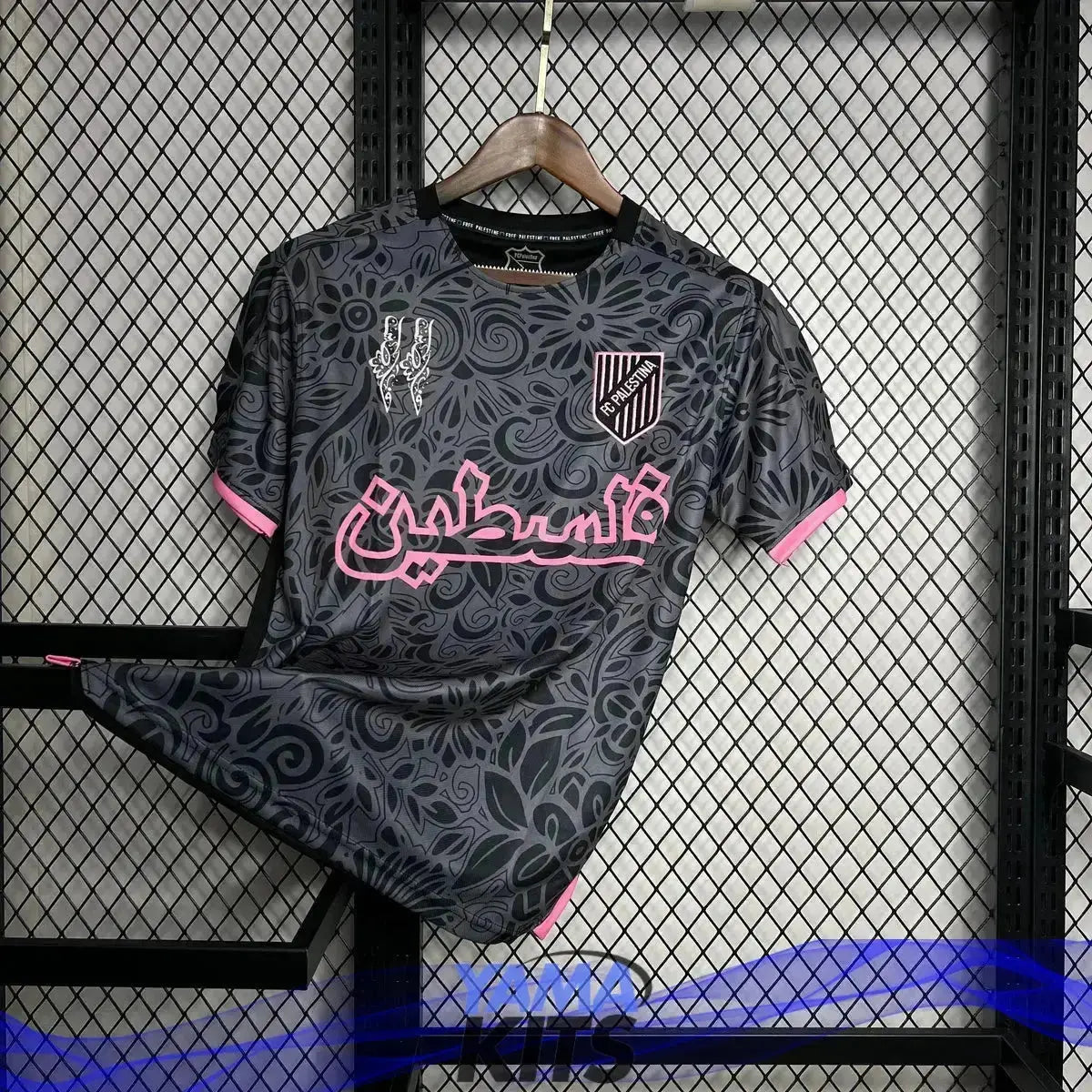 Maillot Palestine Concept « Noir » 2024/2024 YamaKits Foot