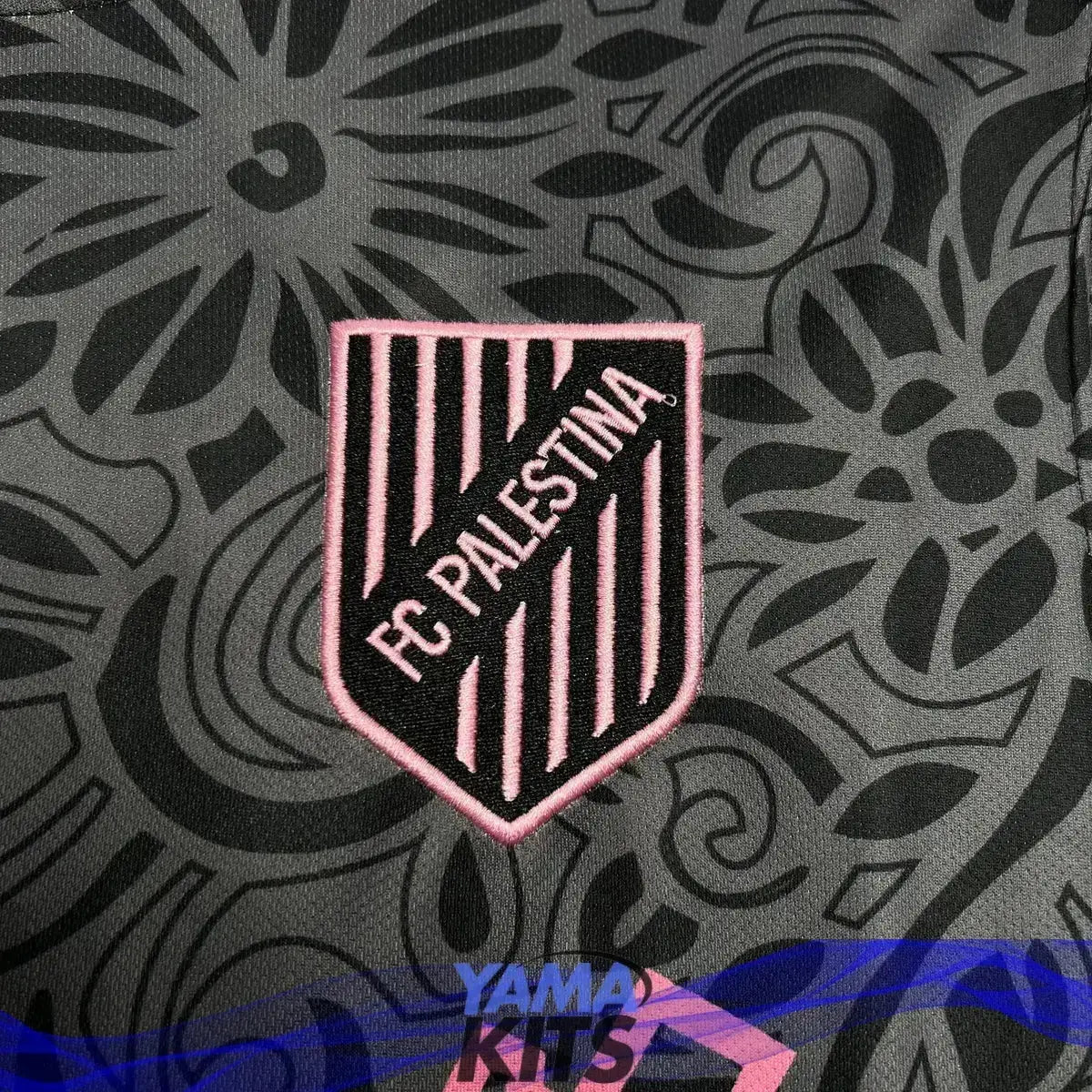 Maillot Palestine Concept « Noir » 2024/2024 YamaKits Foot