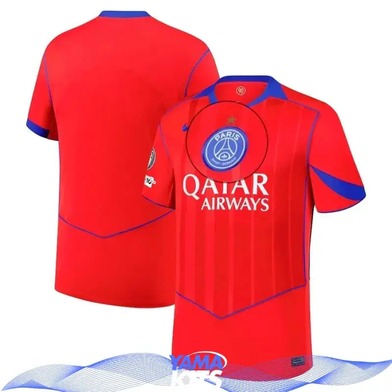 Maillot Paris SG « Rouge » Third avec étoile 2025/2026 Yamakits
