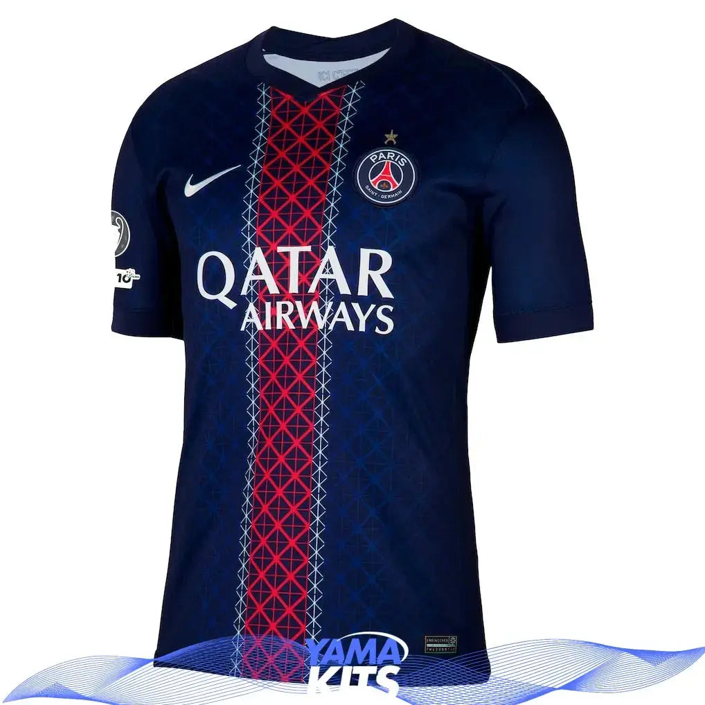 Maillot Paris SG domicile « avec étoile » 2025/2026 Yamakits