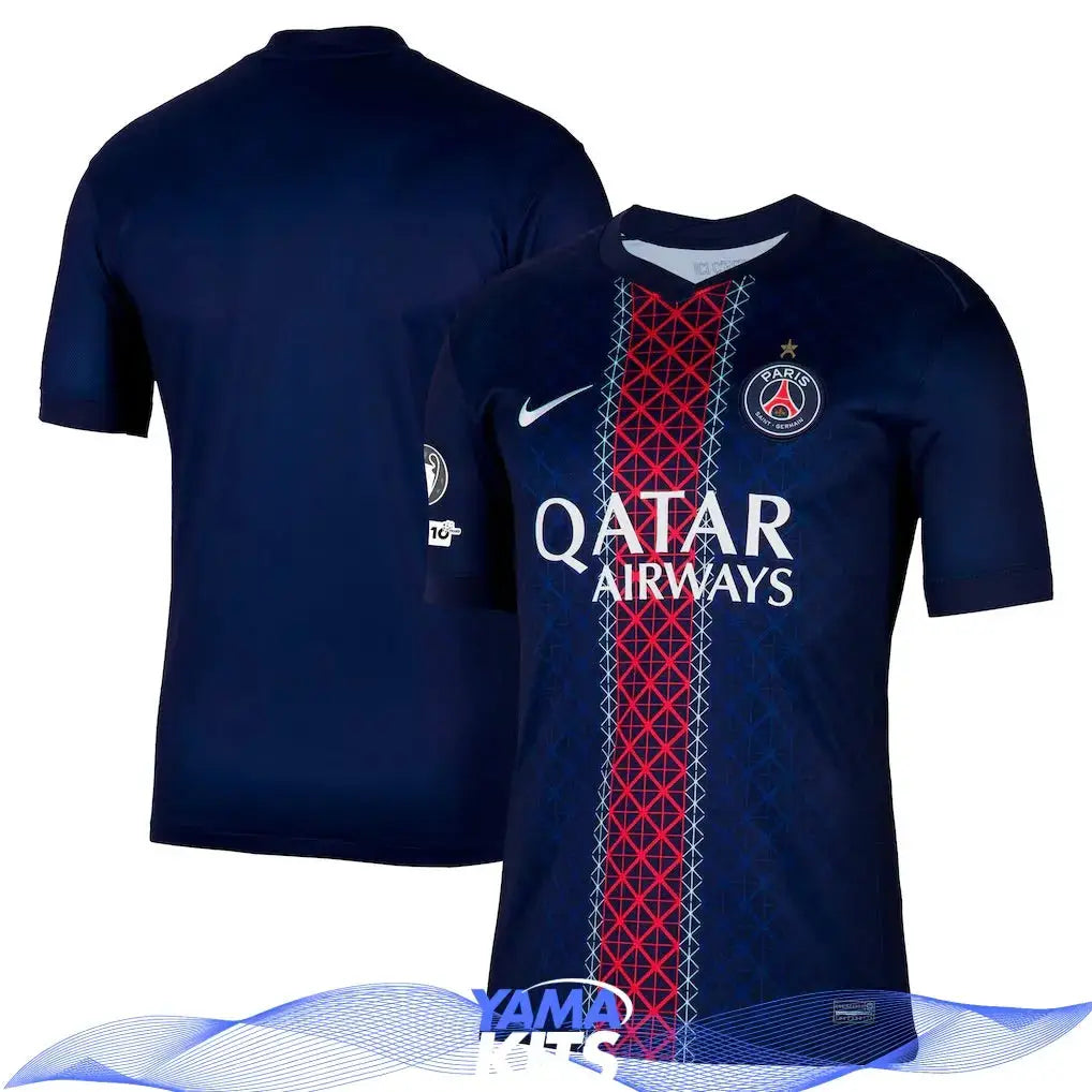 Maillot Paris SG domicile « avec étoile » 2025/2026 Yamakits