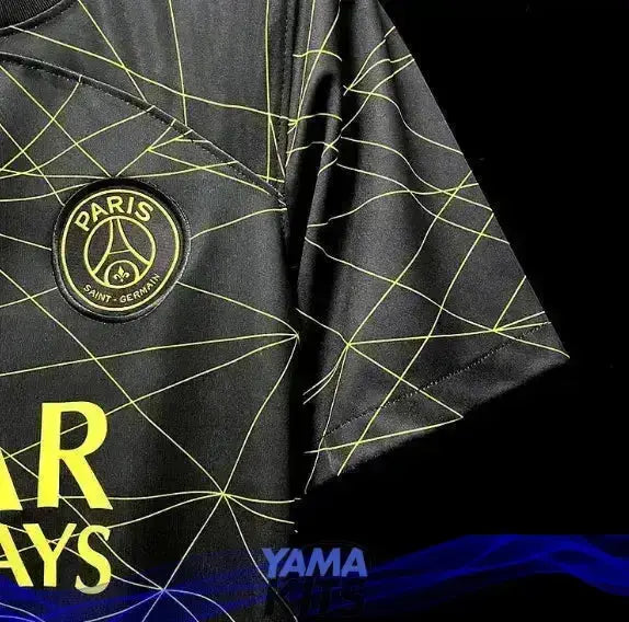 Maillot Paris Third « noir,jaune » 2022-2023 YamaKits Foot