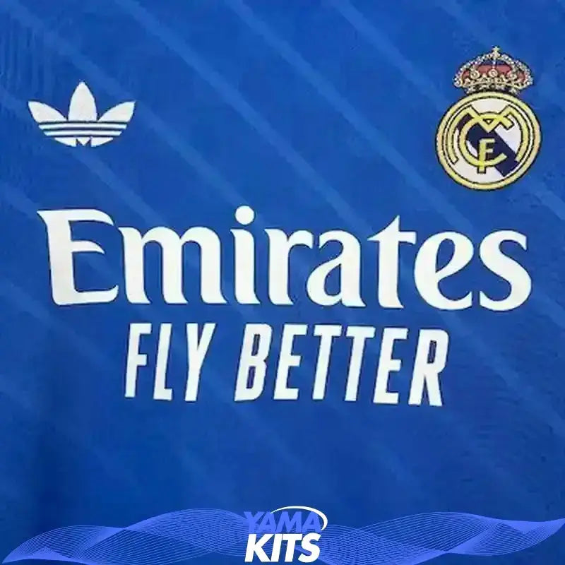 Maillot Real Madrid extérieur "bleu" manches longues 2025/2026 YamaKits Foot
