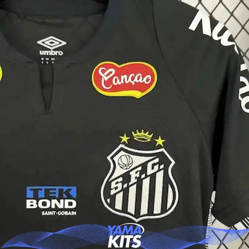 Maillot Santos FC concept "noir" 2025/2026 YamaKits Foot