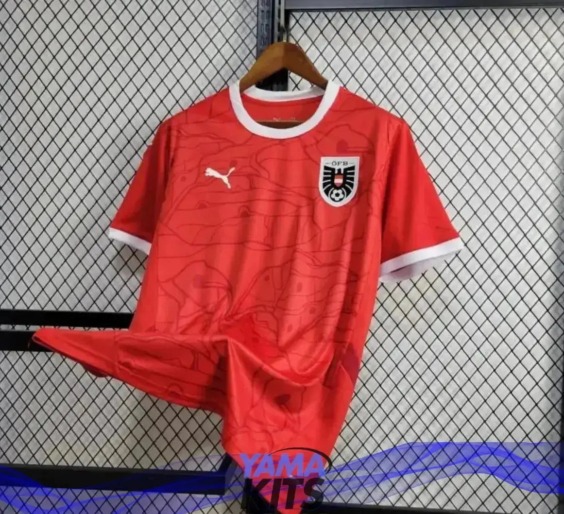 Maillot de l’Autriche Domicile « Rouge » Version Fan 2024/2025 YamaKits Foot