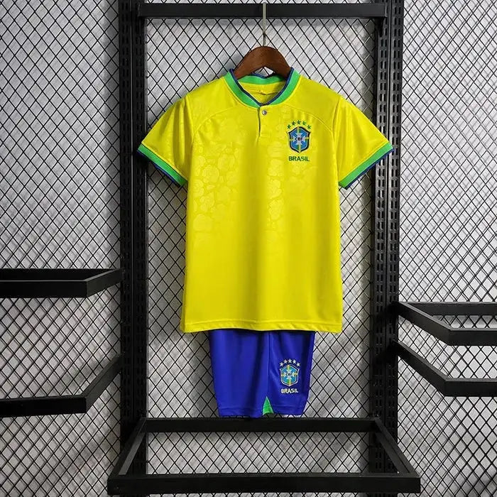 Maillot enfant Bresil domicile 2022/2023 YamaKits Foot