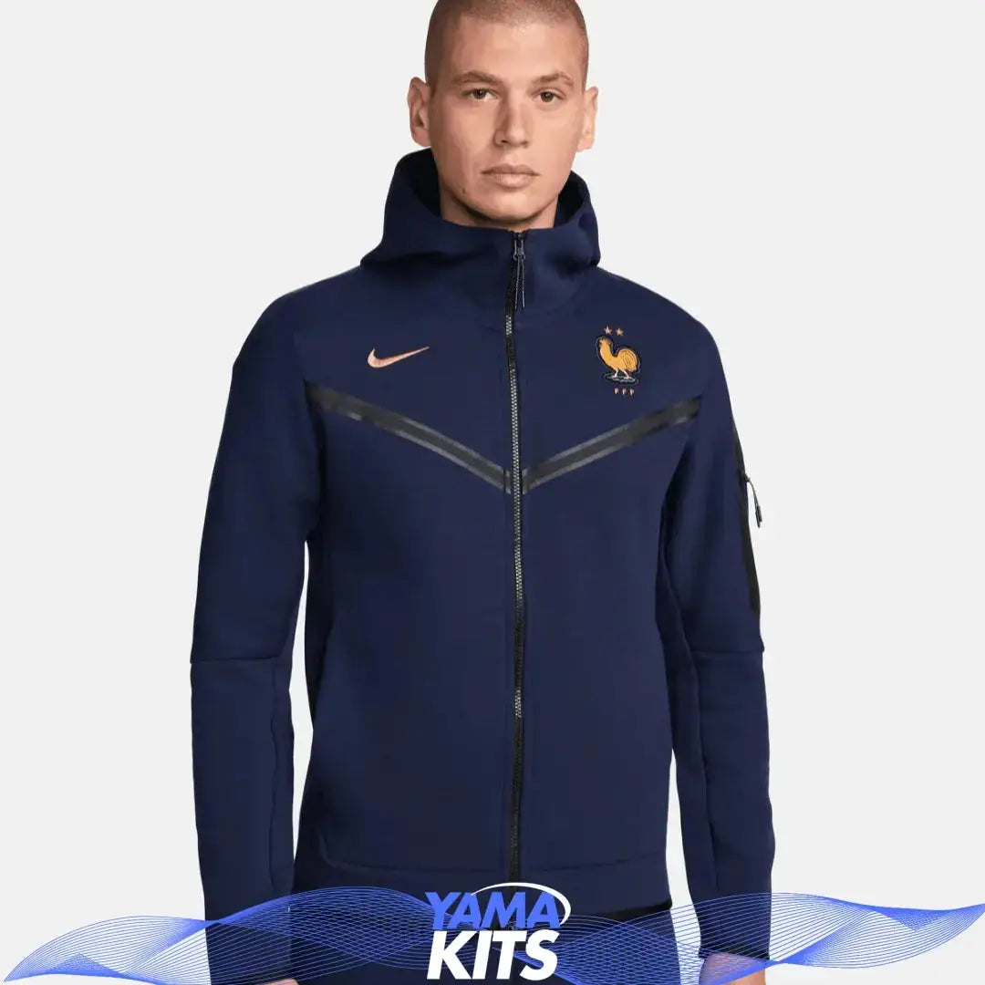 Veste France nike tech "Bleu" fleece 2024/2025 nike tech