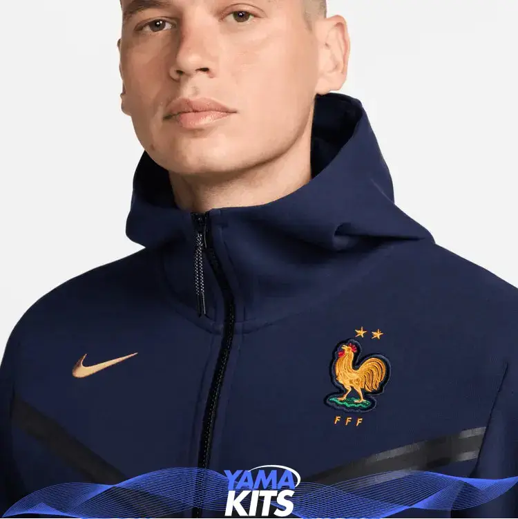 Veste France nike tech "Bleu" fleece 2024/2025 nike tech