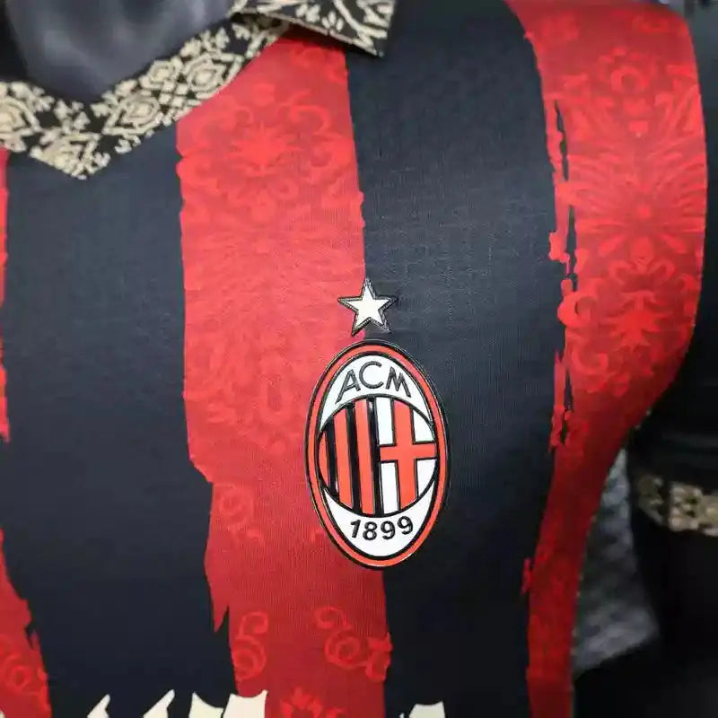 MAILLOT AC MILAN CONCEPT "noir, rouge" 2025/2026 Version Player YamaKits Foot