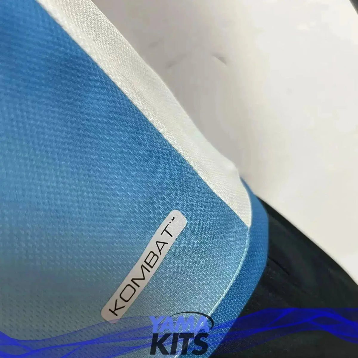 MAILLOT AS MONACO EXTÉRIEUR "BLANC, BLEU" 2023/2024 Version Player YamaKits Foot