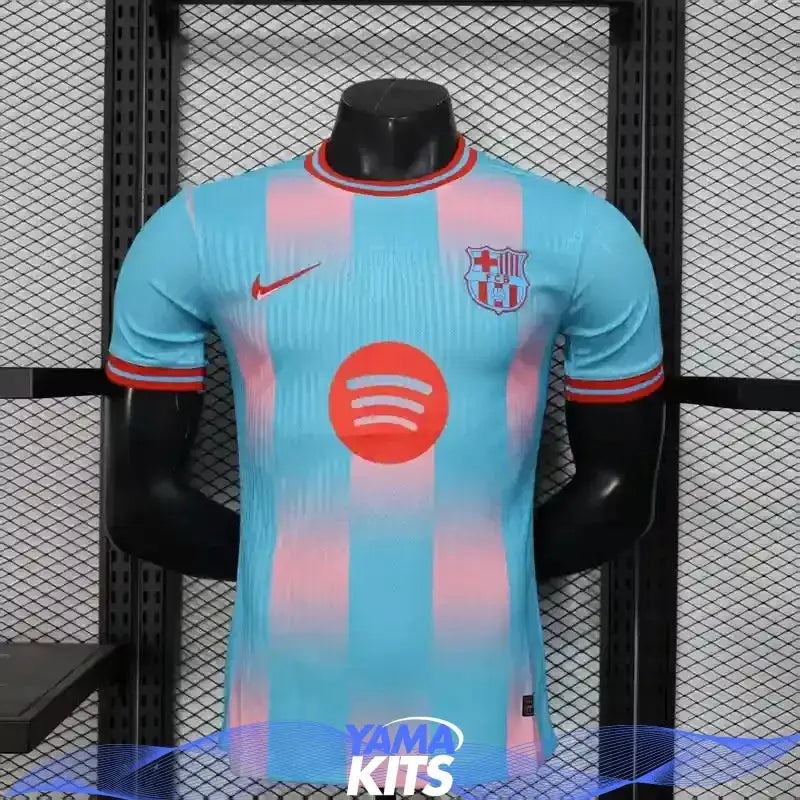 MAILLOT BARCELONE CONCEPT " Bleu, rose" 2025/2026 Version Player YamaKits Foot